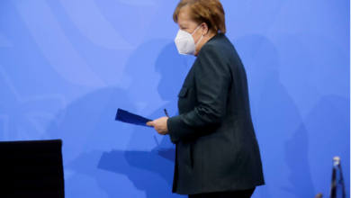 ألمانيا : حكومة ميركل تقرر تمديد اجراءات العزل وفرض الكمامات الطبية في البلاد