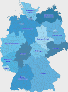 حدود مقاطعات ألمانيا