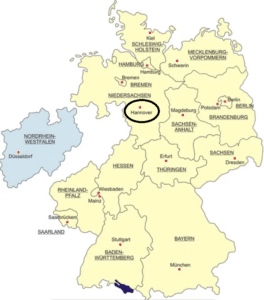  خريطة مدينة هانوفر الألمانية