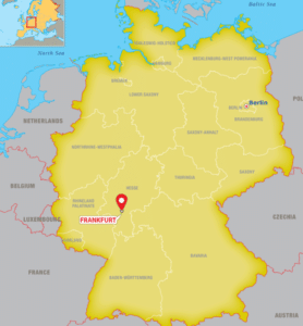  فرانكفورت خريطة