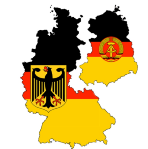 خريطة ألمانيا الشرقية والمانيا الغربية