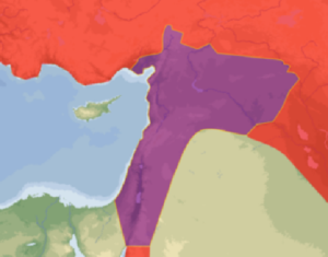 خريطة سوريا تحت الحكم العثماني