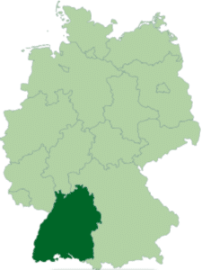 خريطة بادن فورتمبيرغ