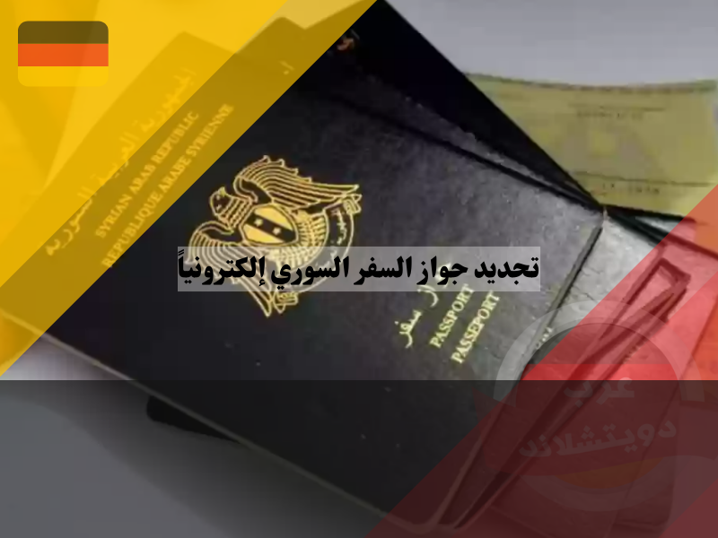 مميزات وعيوب تجديد جواز السفر السوري إلكترونياً