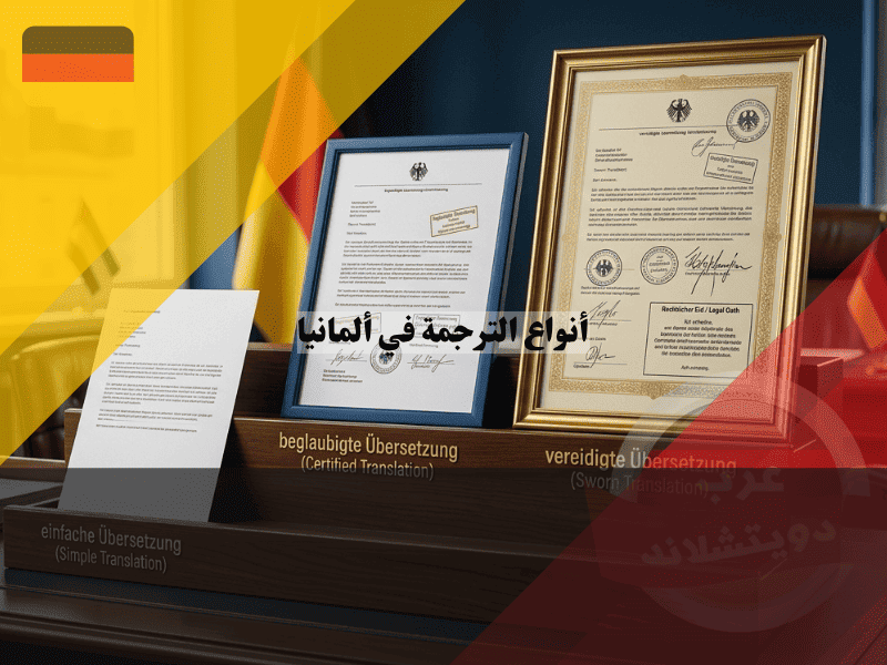 أنواع الترجمة في ألمانيا الفرق بين العادي والمعتمد والمحلف